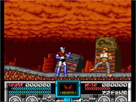 In game image of Mazinger Z on the Nintendo SNES.
