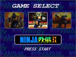 In game image of Ninja Gaiden Trilogy on the Nintendo SNES.