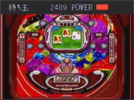 In game image of Nishijin Pachinko 3 on the Nintendo SNES.