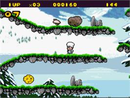 In game image of Out To Lunch on the Nintendo SNES.