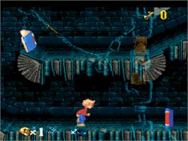 In game image of Pagemaster, The on the Nintendo SNES.