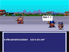 In game image of Ranma 1/2 - Akanekodan Teki Hihou on the Nintendo SNES.