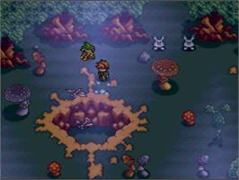 In game image of Rejoice: Aretha Oukoku no Kanata on the Nintendo SNES.