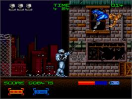 In game image of Robocop 3 on the Nintendo SNES.