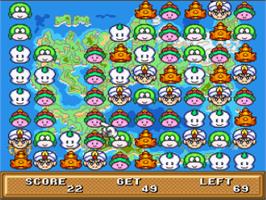 In game image of Same Game on the Nintendo SNES.