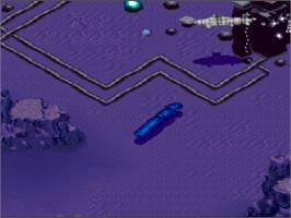 In game image of Seaquest Dsv on the Nintendo SNES.