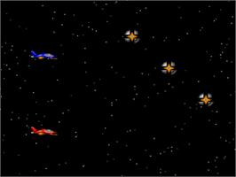 In game image of Shooter on the Nintendo SNES.