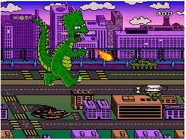 In game image of Simpsons - Bart's Nightmare, The on the Nintendo SNES.
