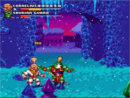 In game image of Stone Protectors on the Nintendo SNES.