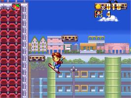 In game image of Super Back to the Future: Part II on the Nintendo SNES.