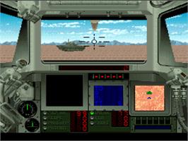 In game image of Super Battletank 2 on the Nintendo SNES.