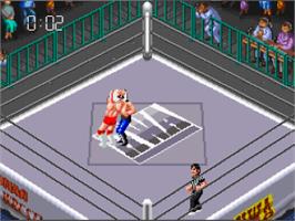 In game image of Super Fire Pro Wrestling 3 - Easy Type on the Nintendo SNES.