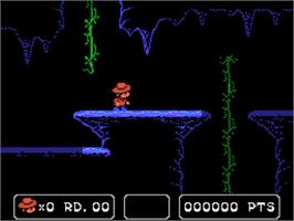 In game image of Sydney Hunter And The Caverns Of Death on the Nintendo SNES.
