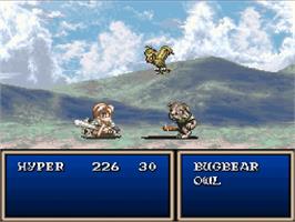 In game image of Tales of Phantasia on the Nintendo SNES.