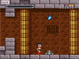 In game image of Tetsuwan Atom on the Nintendo SNES.