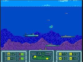 In game image of The Hunt for Red October on the Nintendo SNES.