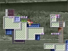 In game image of Umihara Kawase on the Nintendo SNES.