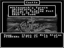 In game image of Wizardry V: Heart of the Maelstrom on the Nintendo SNES.