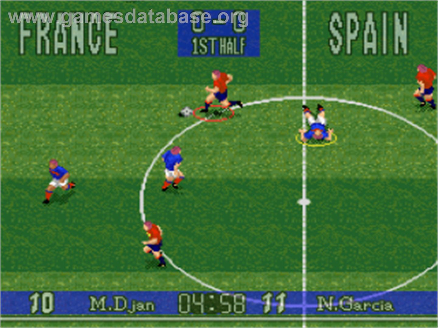 90 Minutes: European Prime Goal - Nintendo SNES - Artwork - In Game