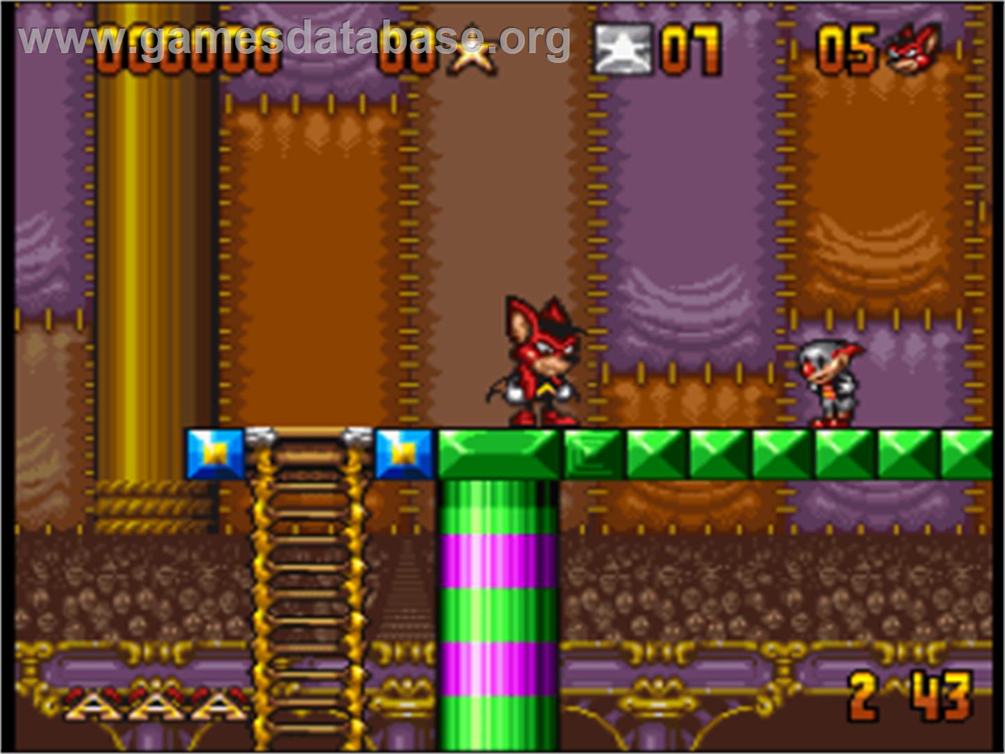 Aero The Acro-bat - Nintendo SNES - Artwork - In Game