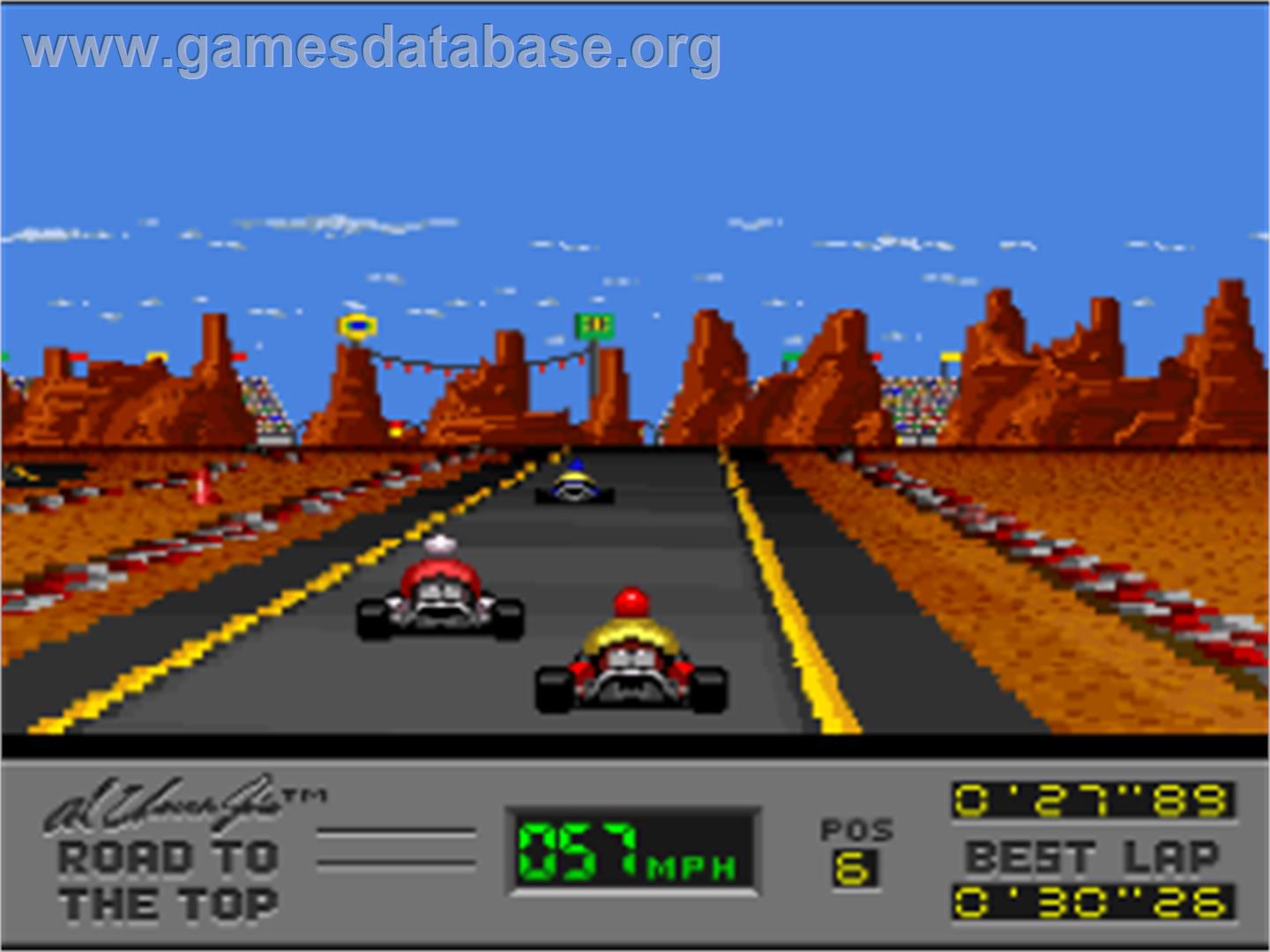 Al Unser Jr.'s Road To The Top - Nintendo SNES - Artwork - In Game
