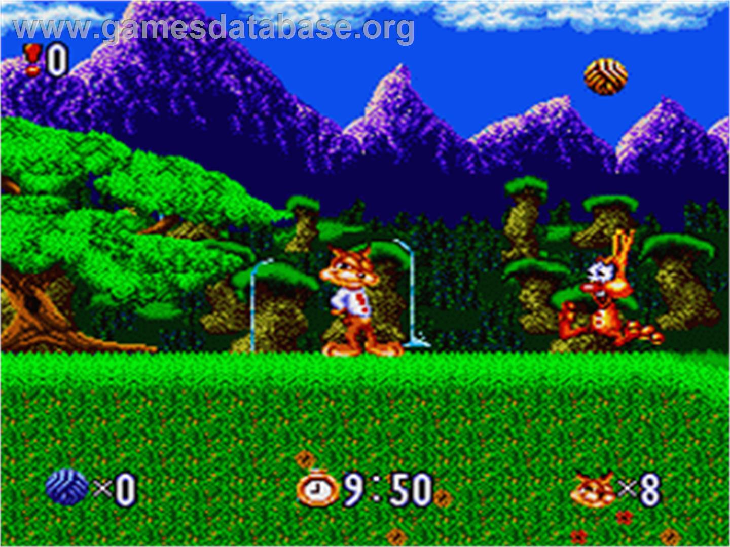 Bubsy in: Claws Encounters of the Furred Kind - Nintendo SNES - Artwork - In Game