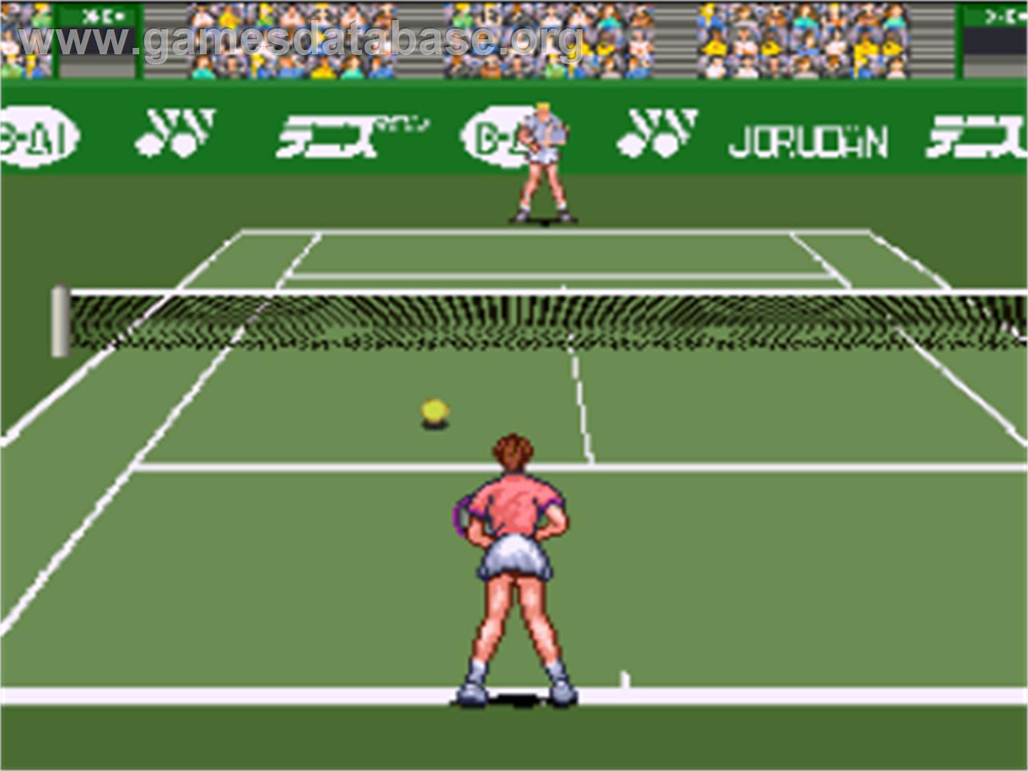 Date Kimiko No Virtual Tennis - Nintendo SNES - Artwork - In Game