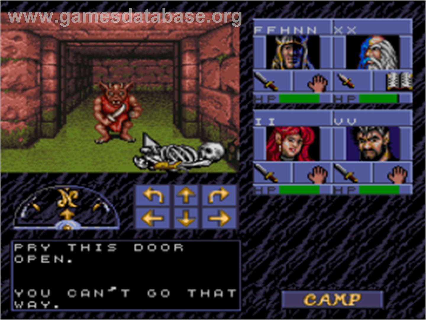 Eye of the Beholder - Nintendo SNES - Artwork - In Game