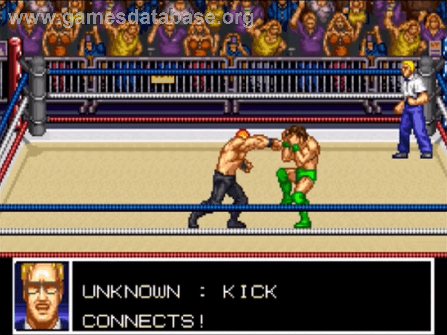 Funaki Masakatsu Hybrid Wrestler - Tougi Denshou - Nintendo SNES - Artwork - In Game