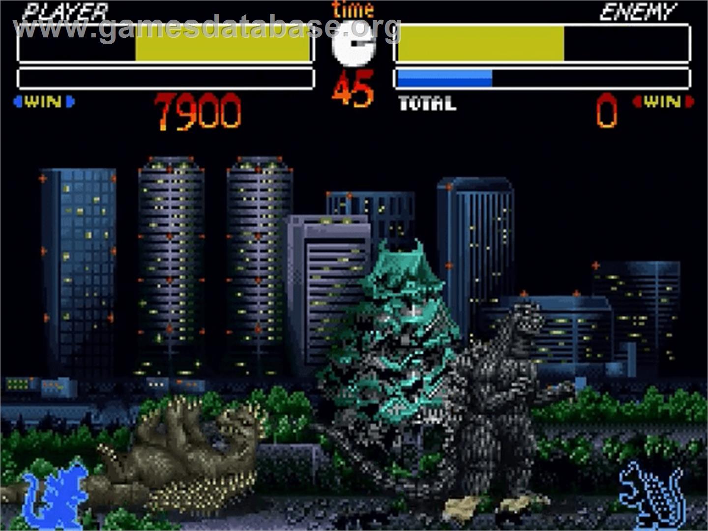 Godzilla - Kaijuu Daikessen - Nintendo SNES - Artwork - In Game