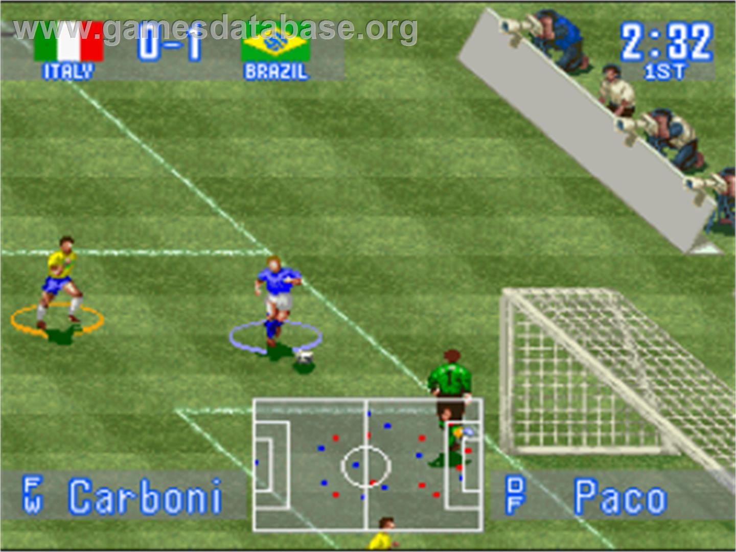International Superstar Soccer - Nintendo SNES - Artwork - In Game