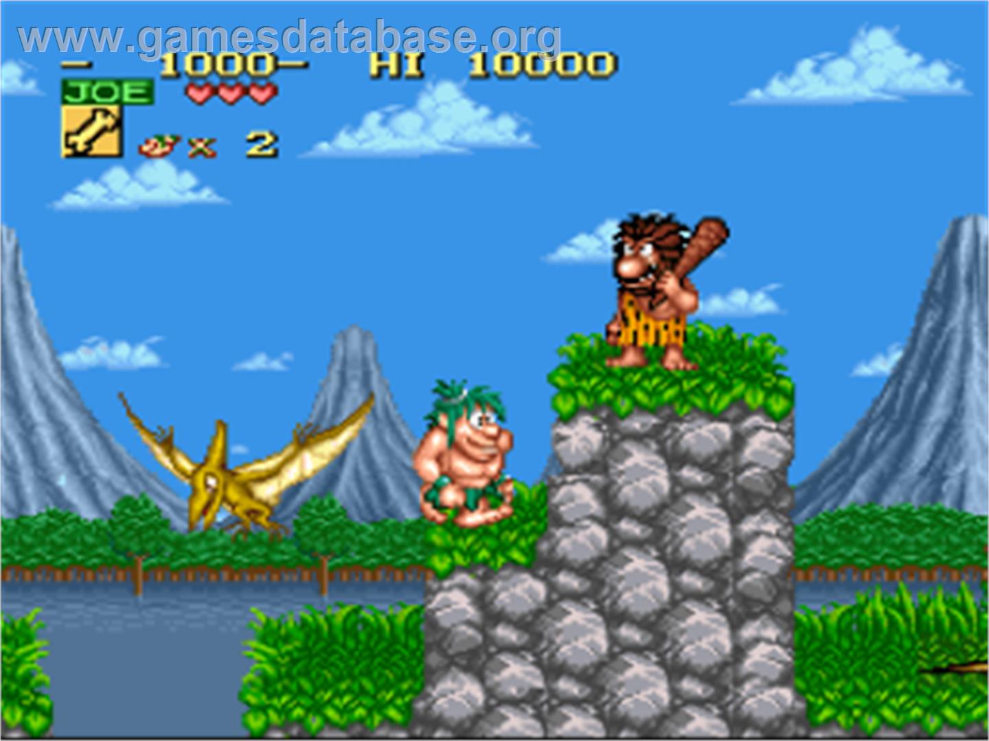 Joe And Mac - Caveman Ninja - Nintendo SNES - Artwork - In Game