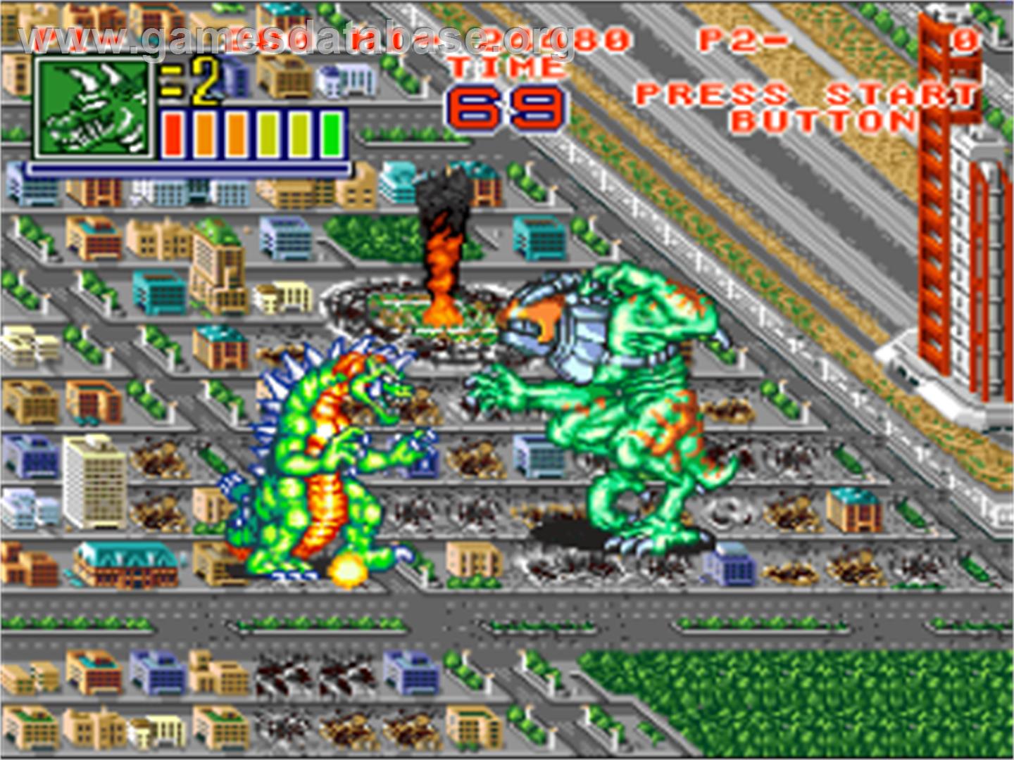 King Of The Monsters 2 - Nintendo SNES - Artwork - In Game