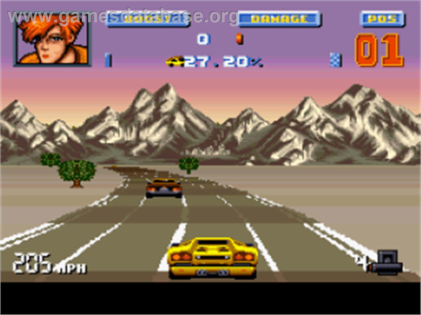 Lamborghini - American Challenge - Nintendo SNES - Artwork - In Game
