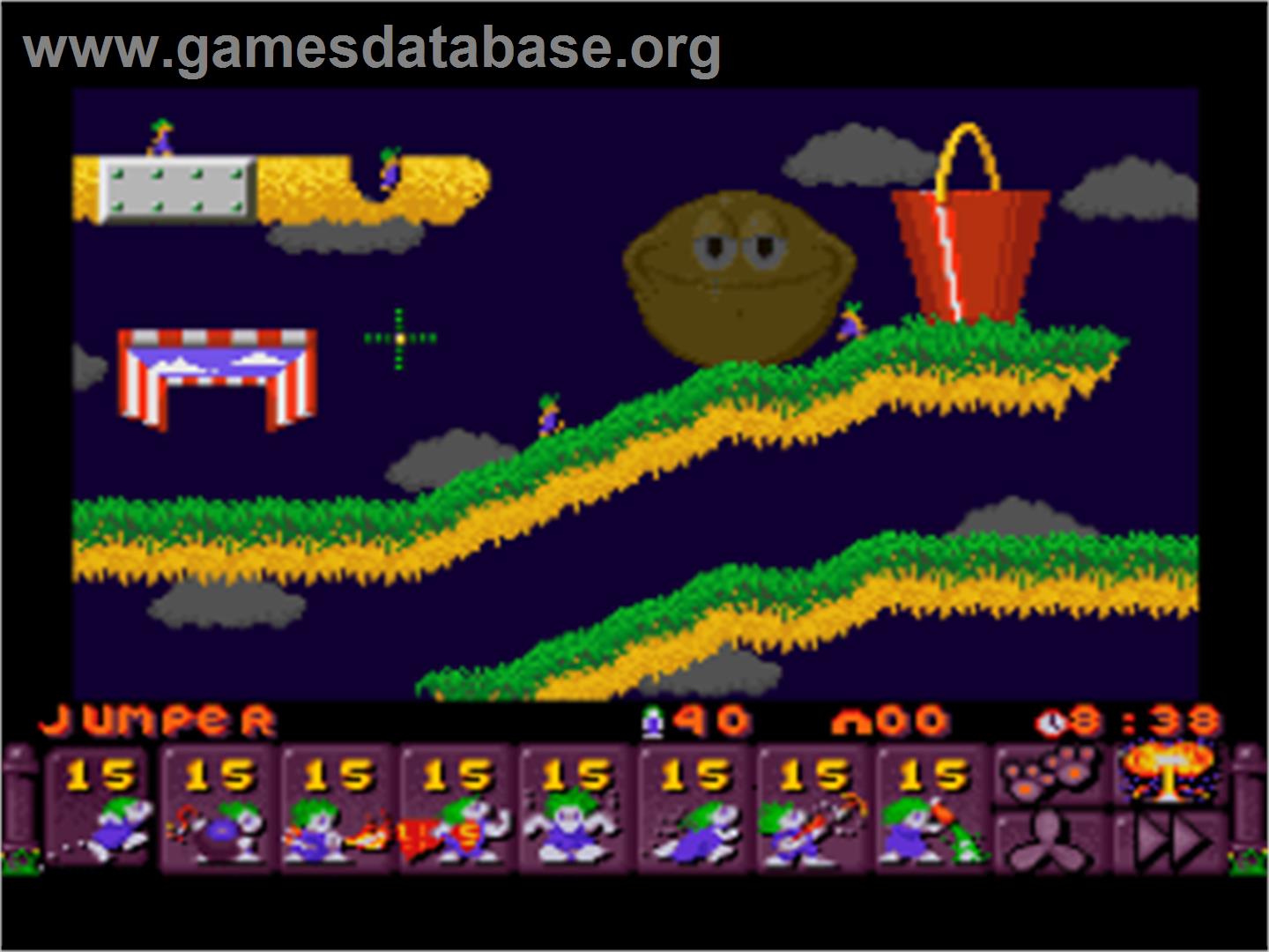 Lemmings 2: The Tribes - Nintendo SNES - Artwork - In Game
