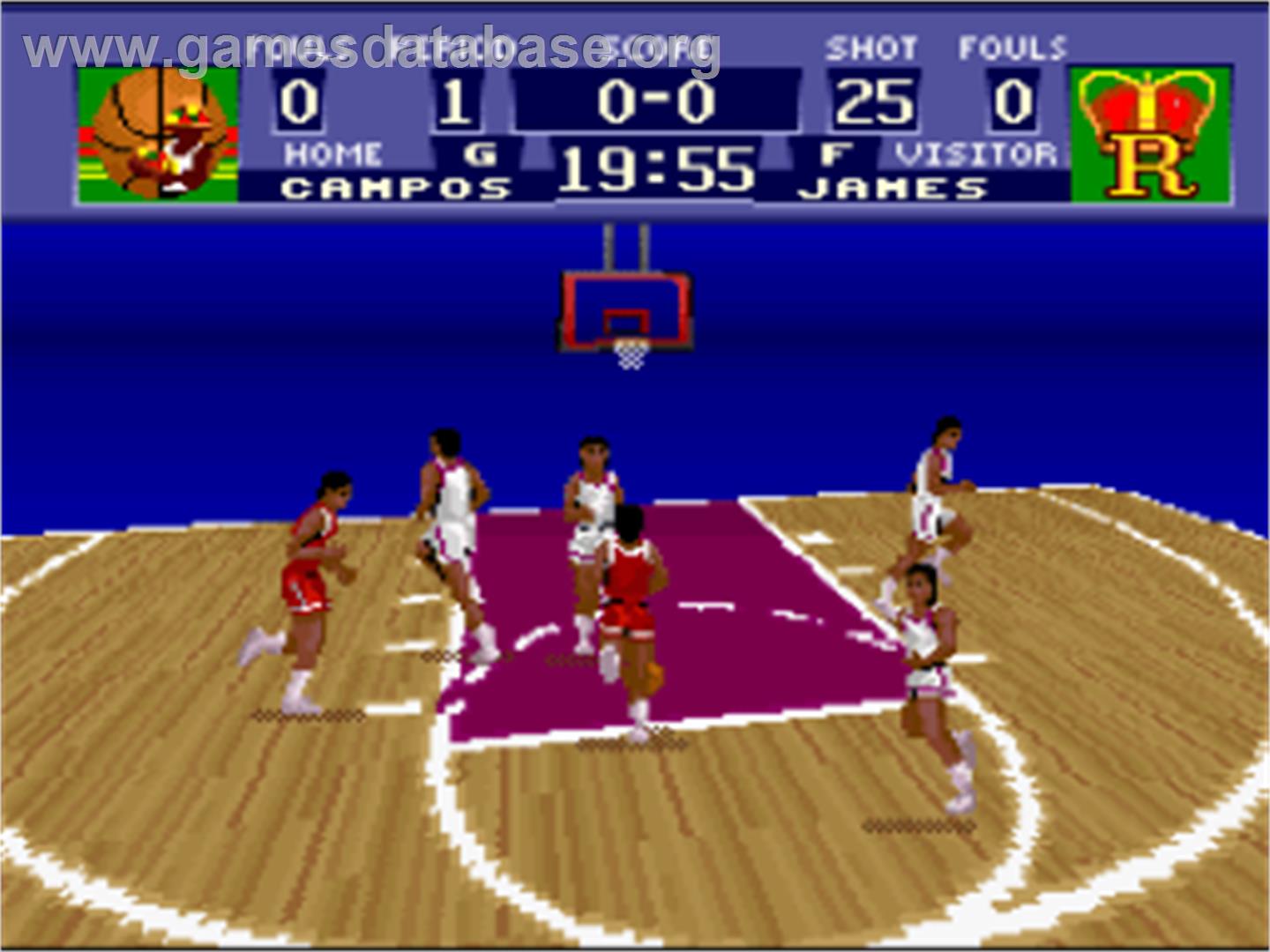 NCAA Basketball - Nintendo SNES - Artwork - In Game