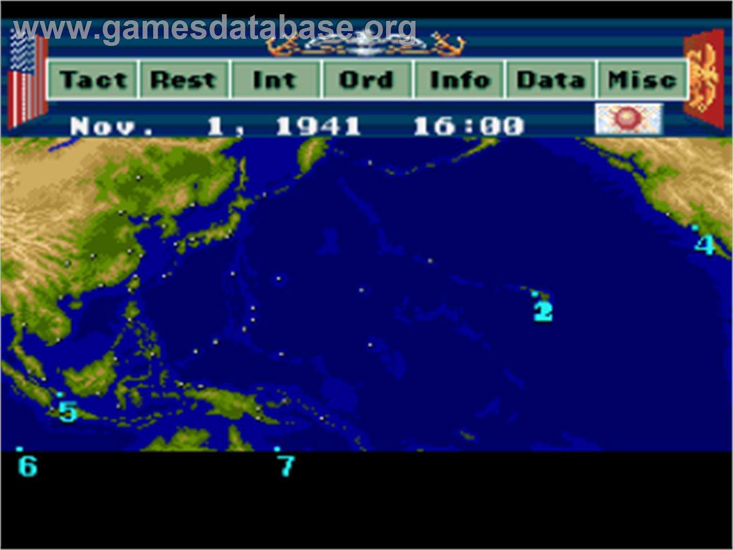P.T.O.: Pacific Theater of Operations - Nintendo SNES - Artwork - In Game