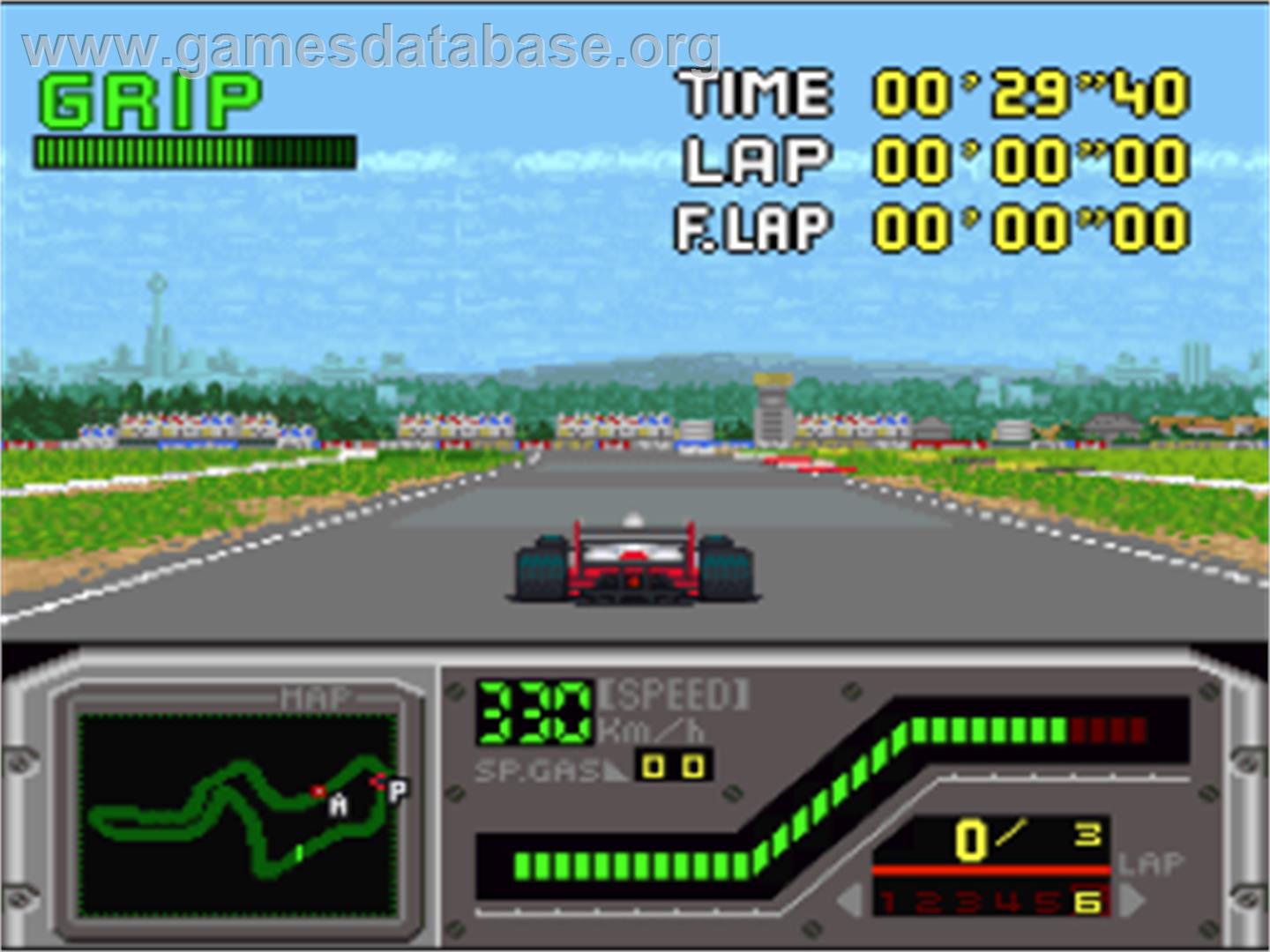 Redline: F1 Racer - Nintendo SNES - Artwork - In Game