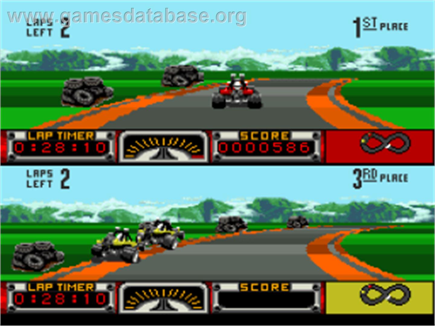 Road Riot 4wd - Nintendo SNES - Artwork - In Game