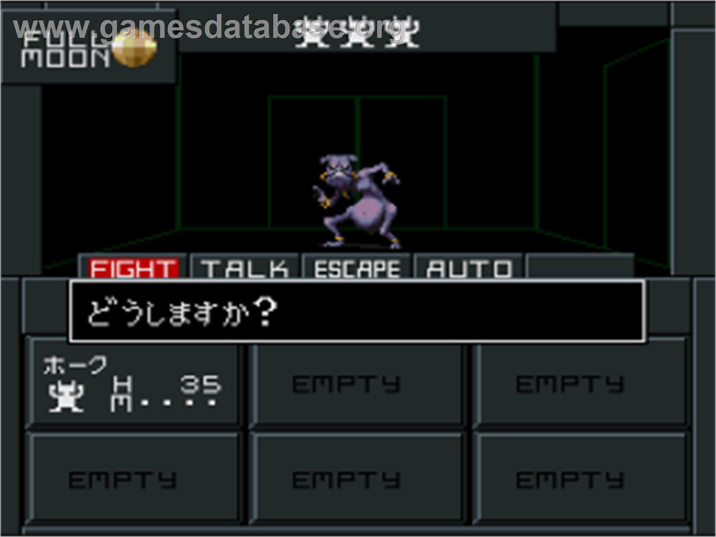 Shin Megami Tensei II - Nintendo SNES - Artwork - In Game