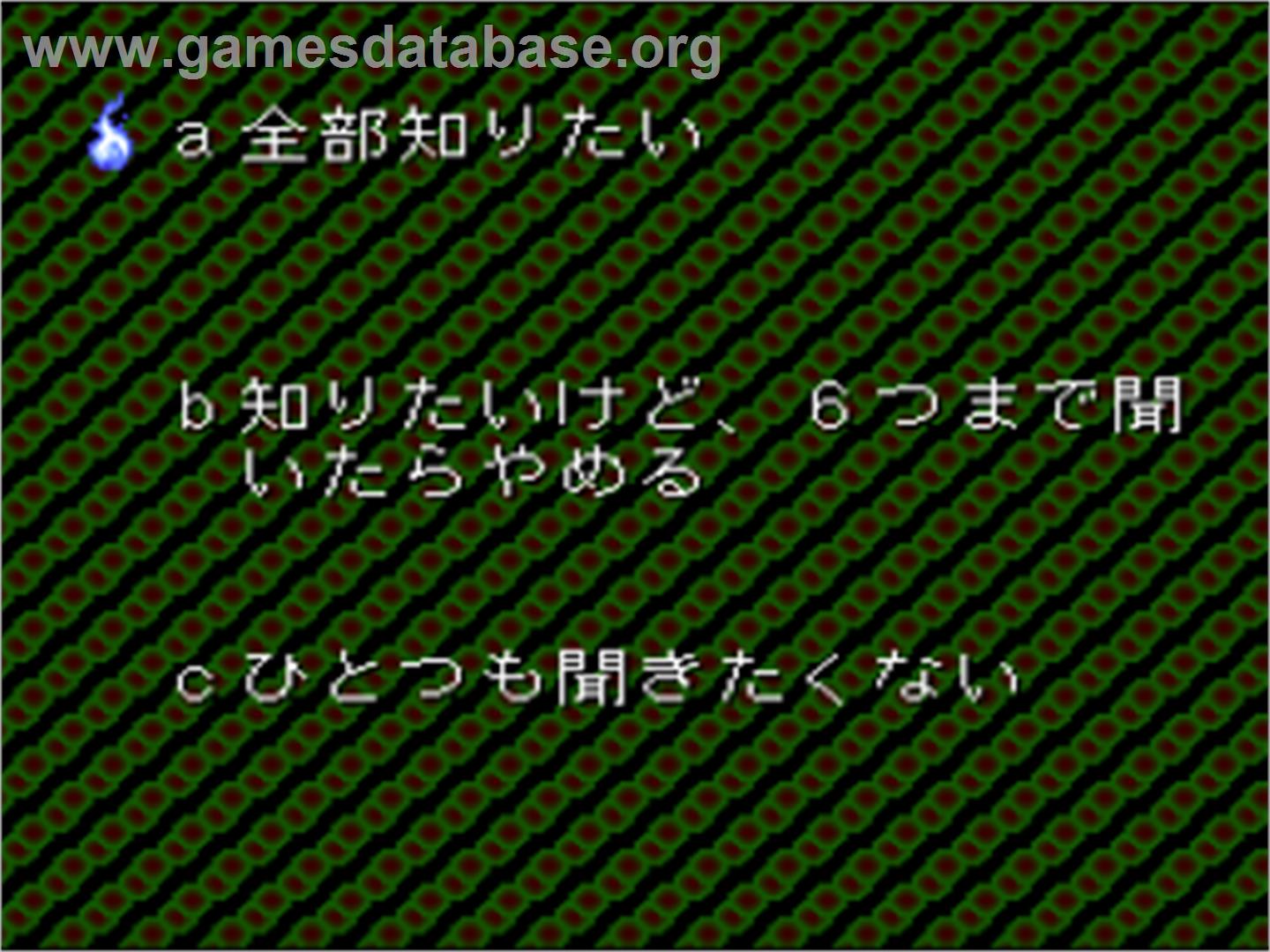 Shinri Game 2, The - Magical Trip - Nintendo SNES - Artwork - In Game