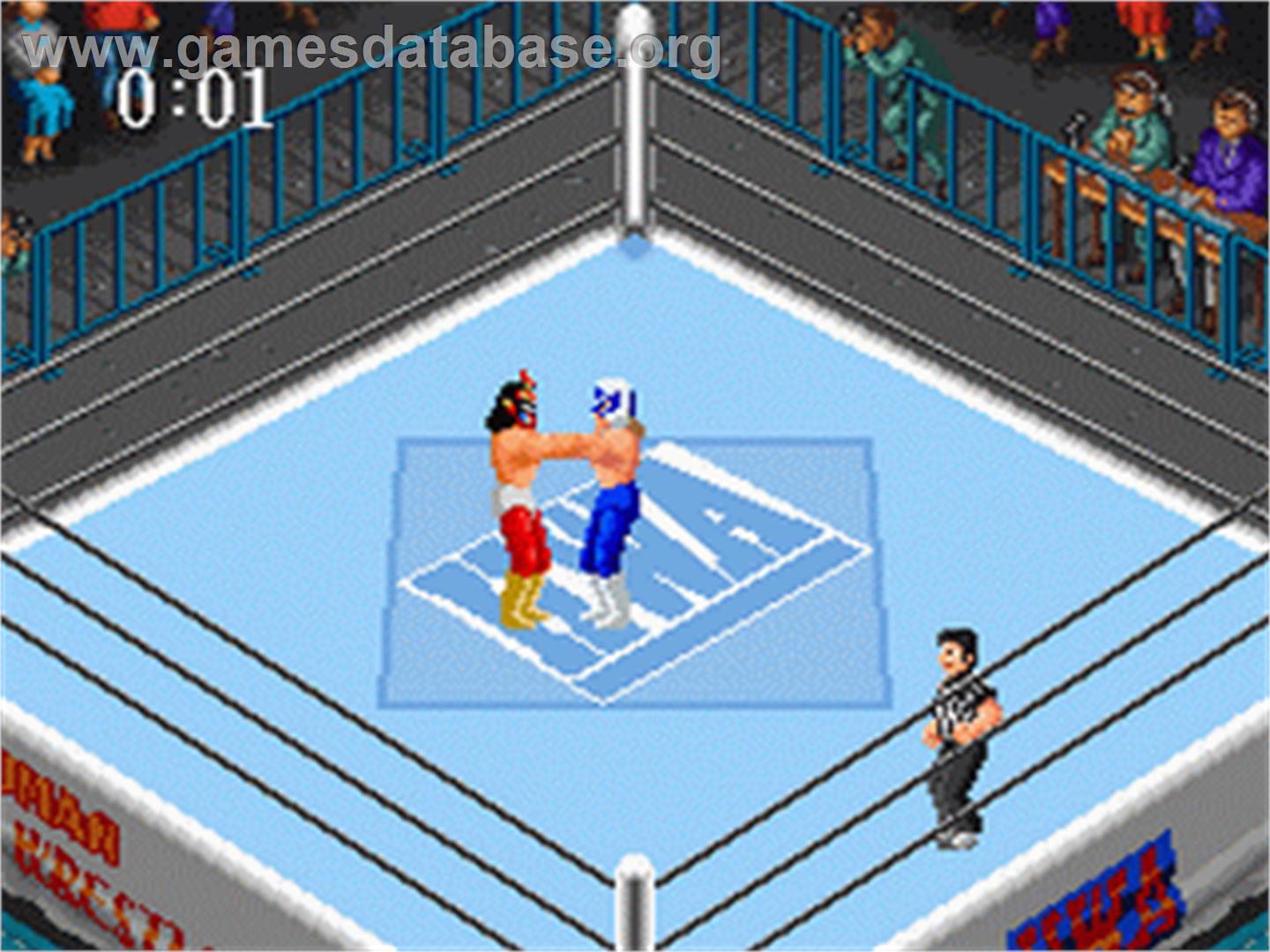 Super Fire Pro Wrestling - Nintendo SNES - Artwork - In Game