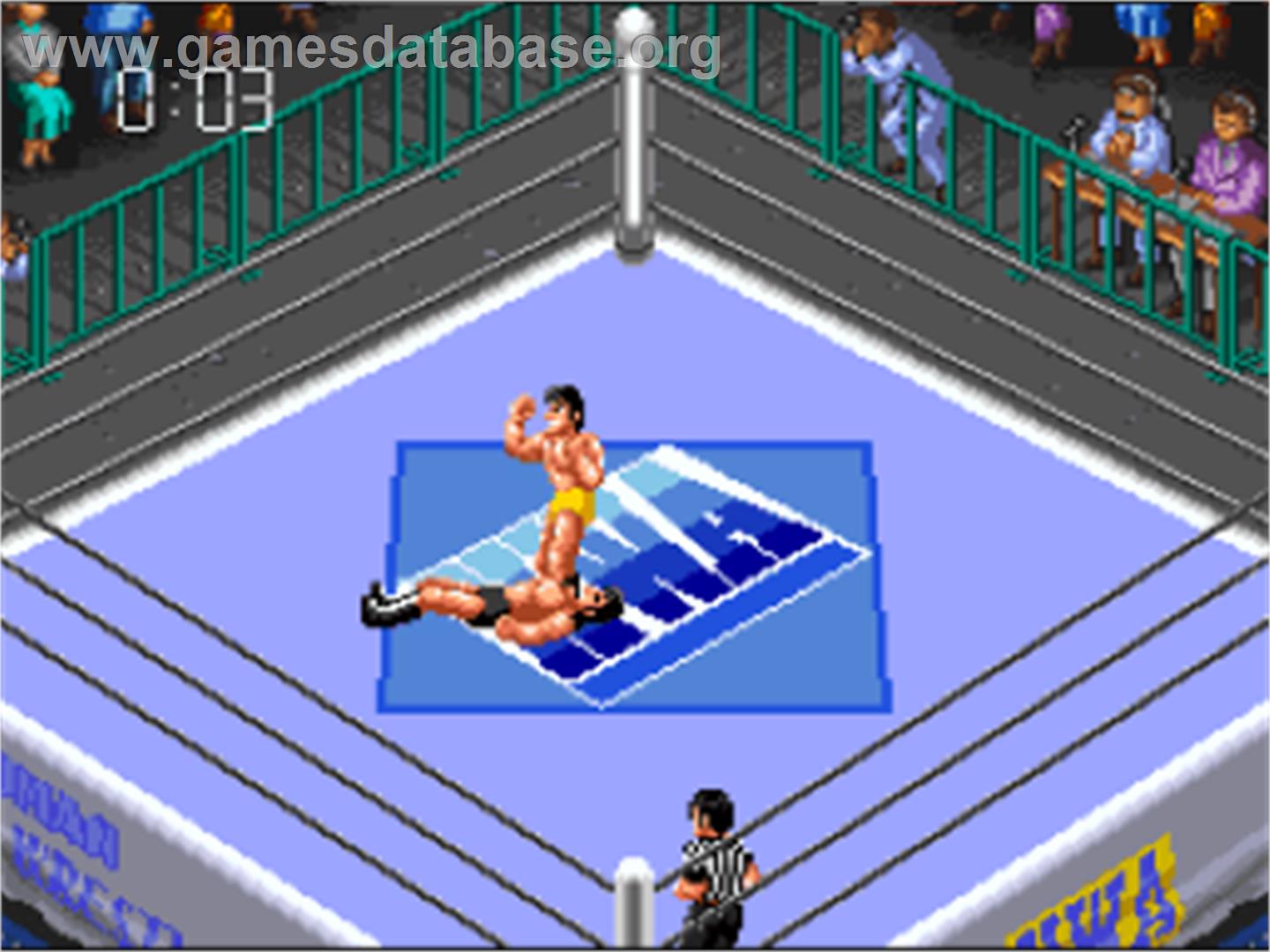 Super Fire Pro Wrestling 3 - Final Bout - Nintendo SNES - Artwork - In Game