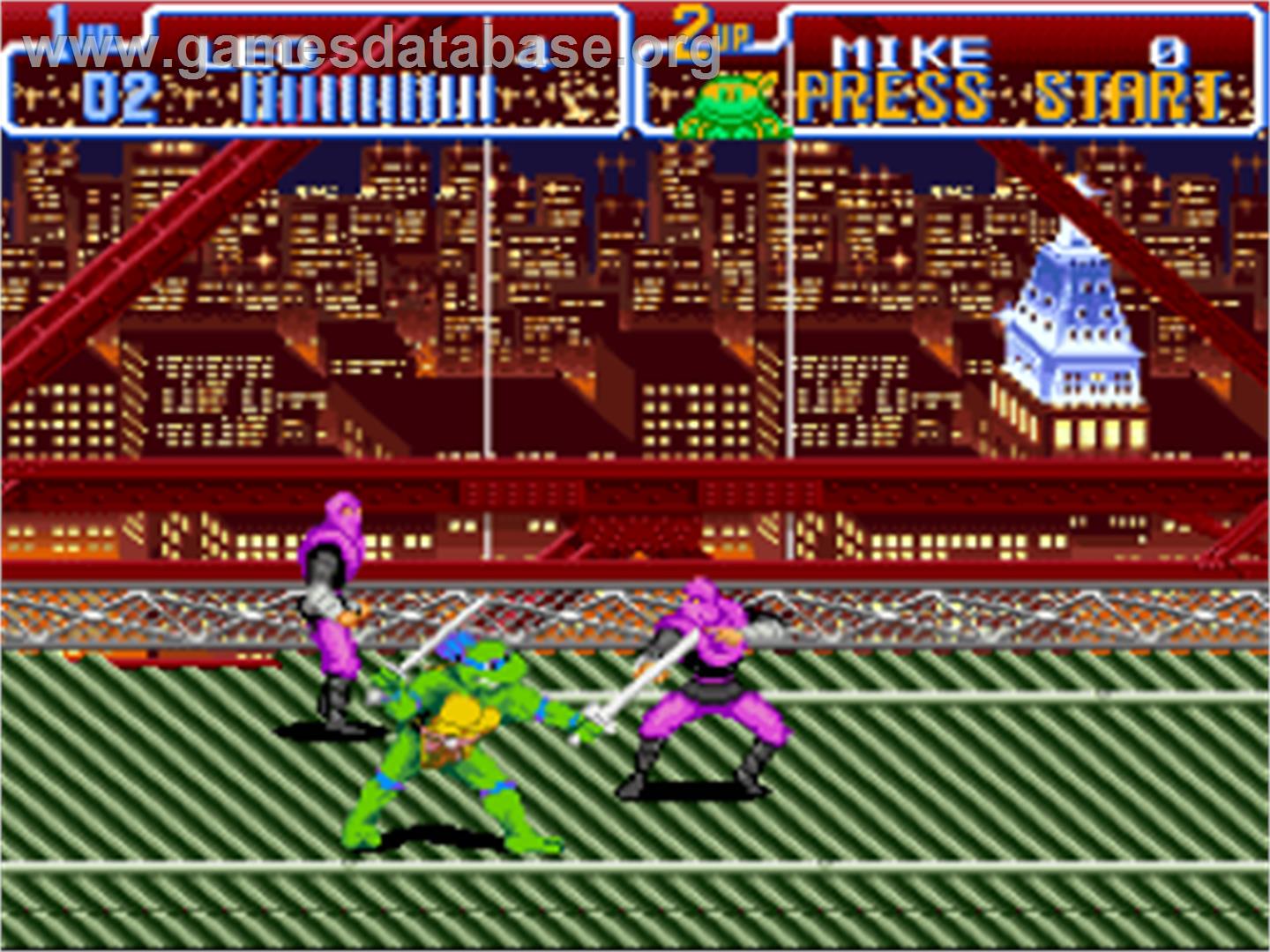 Teenage Mutant Ninja Turtles IV: Turtles in Time - Nintendo SNES - Artwork - In Game