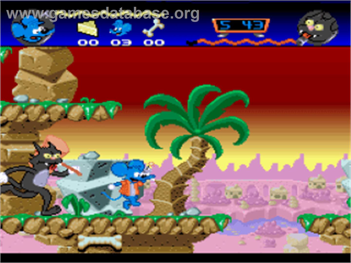 The Itchy & Scratchy Game - Nintendo SNES - Artwork - In Game