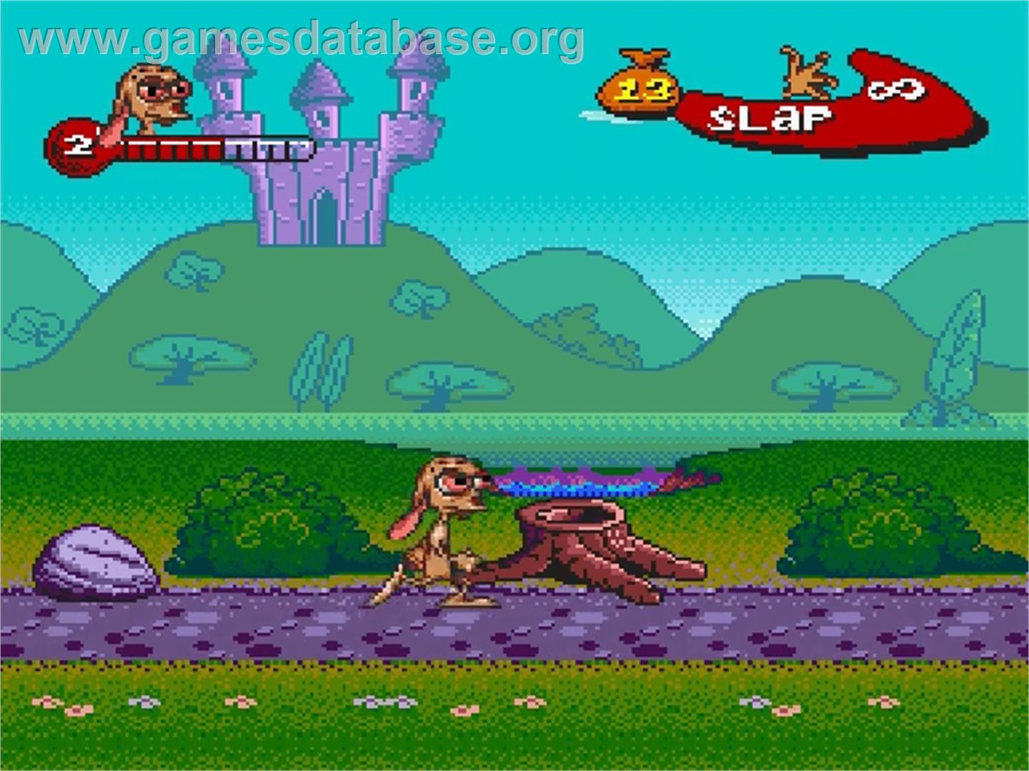 The Ren & Stimpy Show: Buckaroo$! - Nintendo SNES - Artwork - In Game