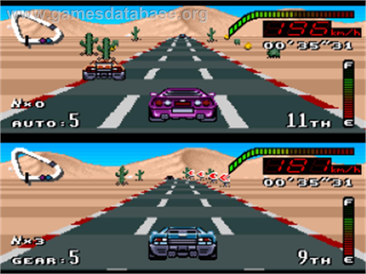 Top Gear - Nintendo SNES - Artwork - In Game