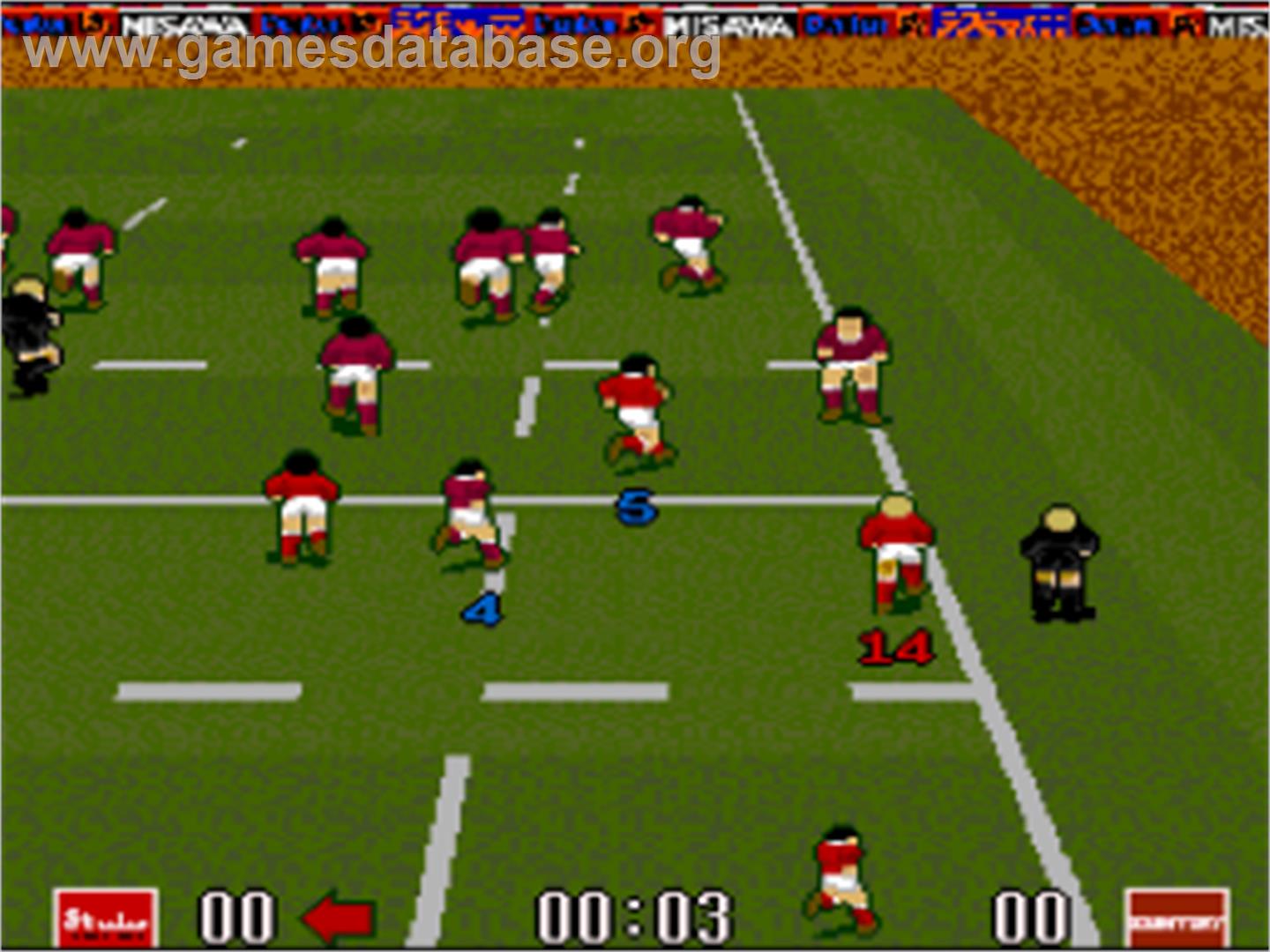 World Class Rugby 2 - Kokunai Gekitou Hen '93 - Nintendo SNES - Artwork - In Game