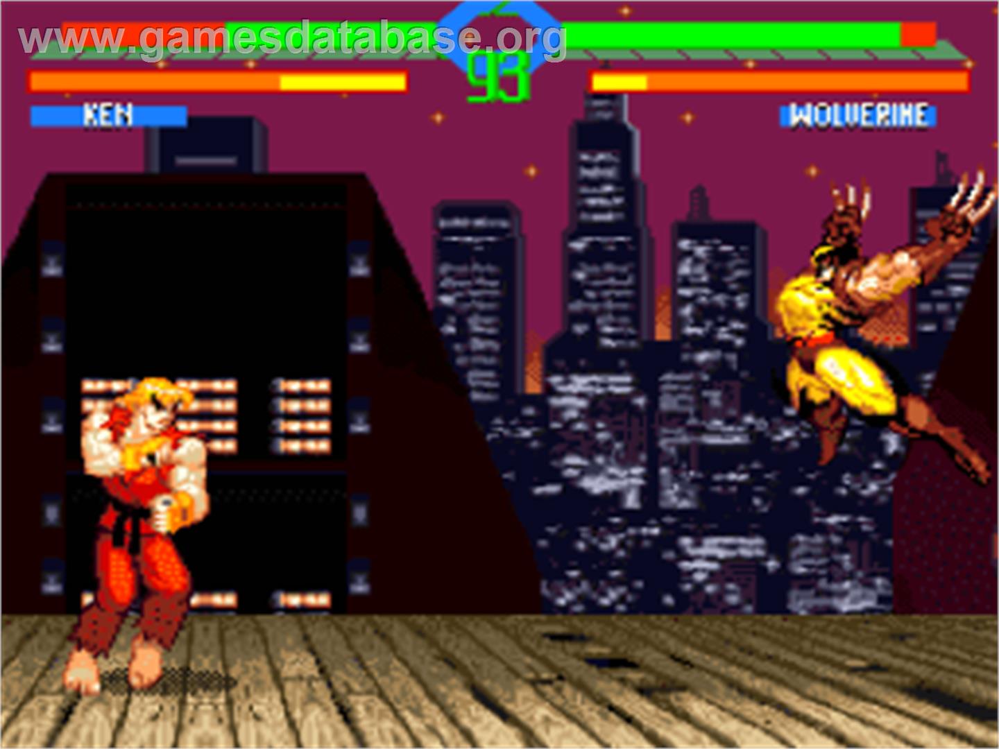 X-men Vs. Street Fighter - Nintendo SNES - Artwork - In Game