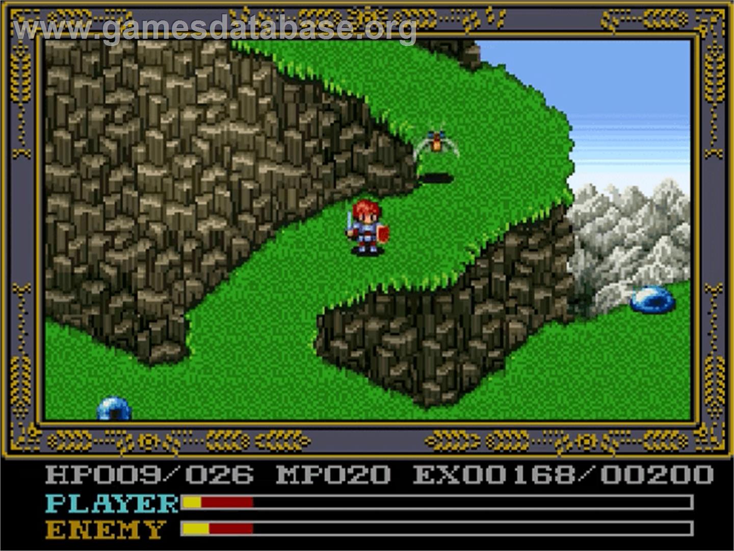 Ys 4 - Mask Of The Sun - Nintendo SNES - Artwork - In Game